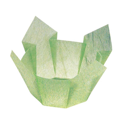 【仕様】 メーカー品番：66390 色：若草雲竜 外径(底径)×高さ：直径60(直径45)×H35mm ●お好みの角度に広げてご使用頂けます。そのままお料理を盛り付ければ、華やいだ雰囲気が簡単に演出できます。 ●ゴミ焼却の際にダイオキシンが...