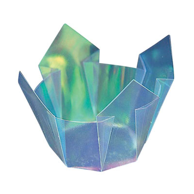 【仕様】 メーカー品番：66404 色：オーロラ 外径(底径)×高さ：直径130(直径75)×H90mm ●お好みの角度に広げてご使用頂けます。そのままお料理を盛り付ければ、華やいだ雰囲気が簡単に演出できます。 ●ゴミ焼却の際にダイオキシンが発生しないフィルム素材を両面に貼り合わせております。 ※紙鍋ではありません。変形したり燃え出すことがあります。絶対に火にかけたり、近づけたりしないようにしてご使用願います。 ※入数