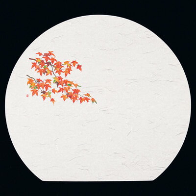 尺3半月四季懐石まっと（50枚入） 紅葉（9月～12月） 370×335mm( キッチンブランチ )