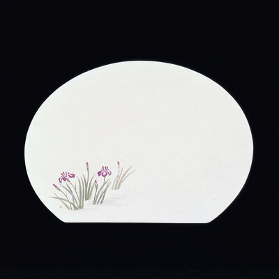 【仕様】 縦×横：370×335mm 絵柄の位置：左下 四季の趣きを大切にしたお料理を、さらに引き立てます。 尺3半月枯淡懐石まっと(100枚入) ●尺3半月盆に適用できます。 ●無蛍光雲竜和紙を使用しております。