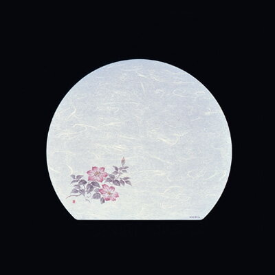 遊膳 遠赤抗菌和紙 尺3半月まっと（100枚） 鉄仙（6月～7月） WH-12 370×320mm( キッチンブランチ )