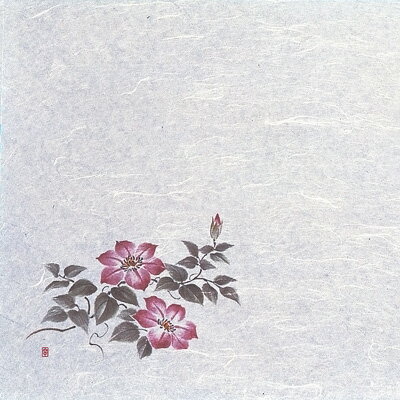 遊膳 遠赤抗菌和紙 尺3まっと（100枚入） 鉄仙 WS-12（6月～7月） 390×264mm( キッチンブランチ )