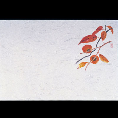 四季紙・千寿（100枚入）柿 M30-211 390×265mm( キッチンブランチ )