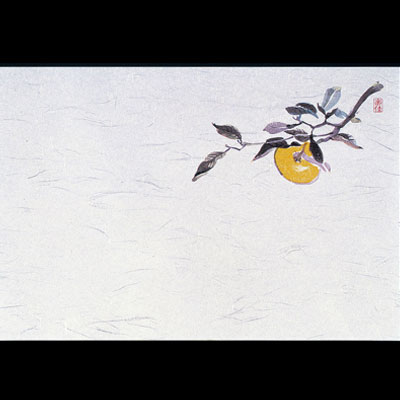 四季紙・千寿（100枚入）ゆず M30-215 390×265mm( キッチンブランチ )