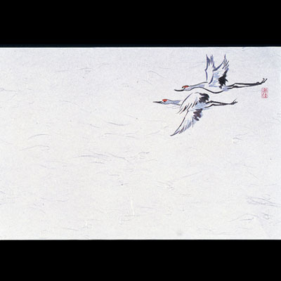 四季紙・千寿（100枚入）鶴 M30-217 390×265mm( キッチンブランチ )