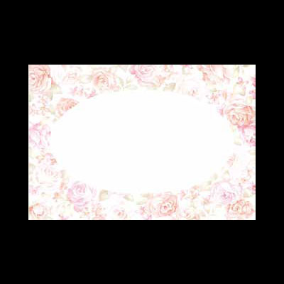 洋風・中華テーブルマット（100枚入）ローズガーデン No.502 430×294mm( キッチンブランチ )