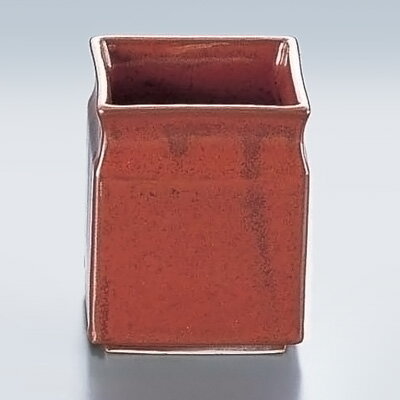 柿釉 スタック角アク入 T03-184 90×90×H120mm【 アドキッチン 】