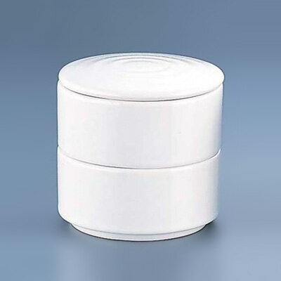 丸型 二段重 Y-022 直径75×H70mm 【白】