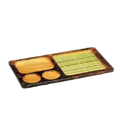 乐天商城 - 焼杉 天ざる 380×220mm【 アドキッチン 】