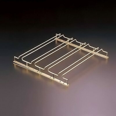 グラスフレーム ダブルエントリー 4連 24金メッキ 420×405×H45mm【 アドキッチン 】