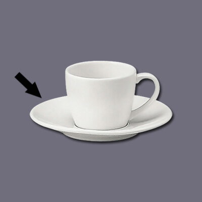 パティア 40794-5540 A.Dソーサー（6個入） 直径126mm【 アドキッチン 】