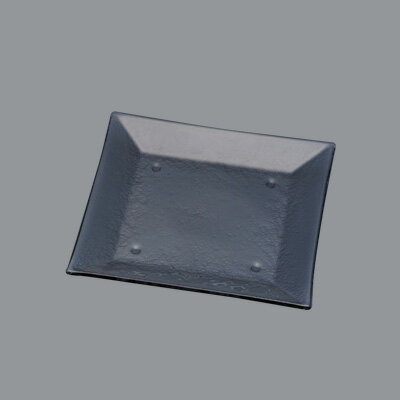 タイガーグラス スクエアプレート 265 162-194-01 265×265×H25mm 【グレー】