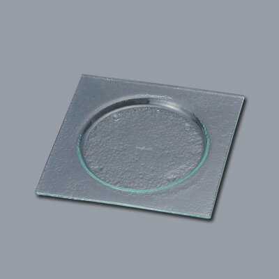 タイガーグラス スクエアプレート 245 162-192-12 245×245×H10mm 【クリア】