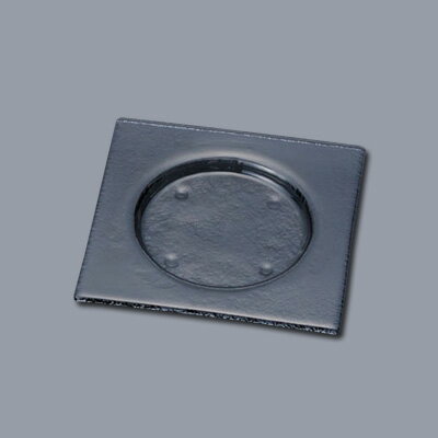 タイガーグラス スクエアプレート 203 163-192-03 203×203×H20mm 【グレー】