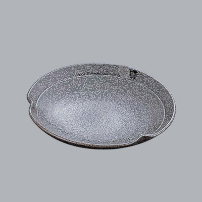 黒ちらし5.0皿 T03-142 直径145×H30mm【 アドキッチン 】