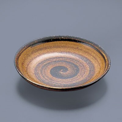 飴斑点 4寸皿 T03-104 直径129×H23mm【 アドキッチン 】