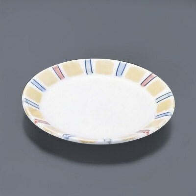 十草丸皿・黄だみ T03-118 直径145×H20mm【 アドキッチン 】