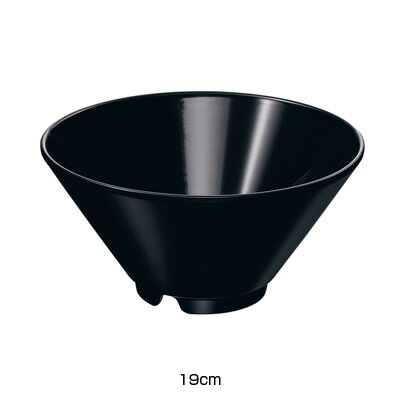 Other Tableware - メラミン ヌードルボール 19cm 【黒】