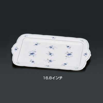 メラミン ビューティフラワー 角皿 BF-26 （16.8インチ）