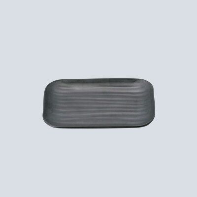 マイン メラミンウェア 角皿 小 M11-139 184×124×H20mm 【黒】