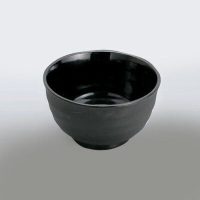 マイン メラミンウェア 飯器 小 M11-145 390c.c. 【黒】