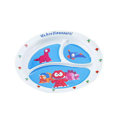 メラミンお子様食器 ダイナソワーズ 丸ランチ皿 直径210×H24mm