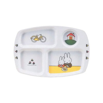 メラミンお子様食器 ミッフィー CM-20C 角ランチ皿 280×190×H20mm