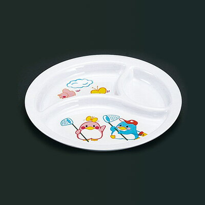 メラミンお子様食器 ベン＆ベティー BB-21 丸ランチ皿（小） 直径217×H23mm