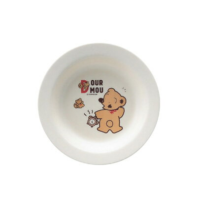 メラミンお子様食器 デュールムー カレー皿 MC-6-DM 直径190×H34mm