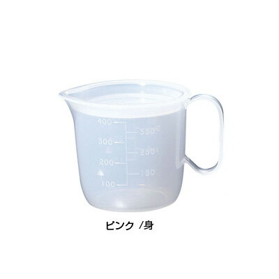 メーカー品番：8301 規格：身 カラー：ピンク 幅×奥行×高さ：95×132×90mm 材質:ポリプロピレン(耐熱120℃) ●カラス口で、注ぎやすい形状になっています。 ●目盛は、文字が大きく両側に付いているので、見やすくなっています。 ●取っ手も角の取れた形状になっているので、長く持っても疲れません。 ※食洗機対応