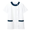 MONTBLANC(モンブラン) 女性用調理衣半袖 1-092 白/紺 M