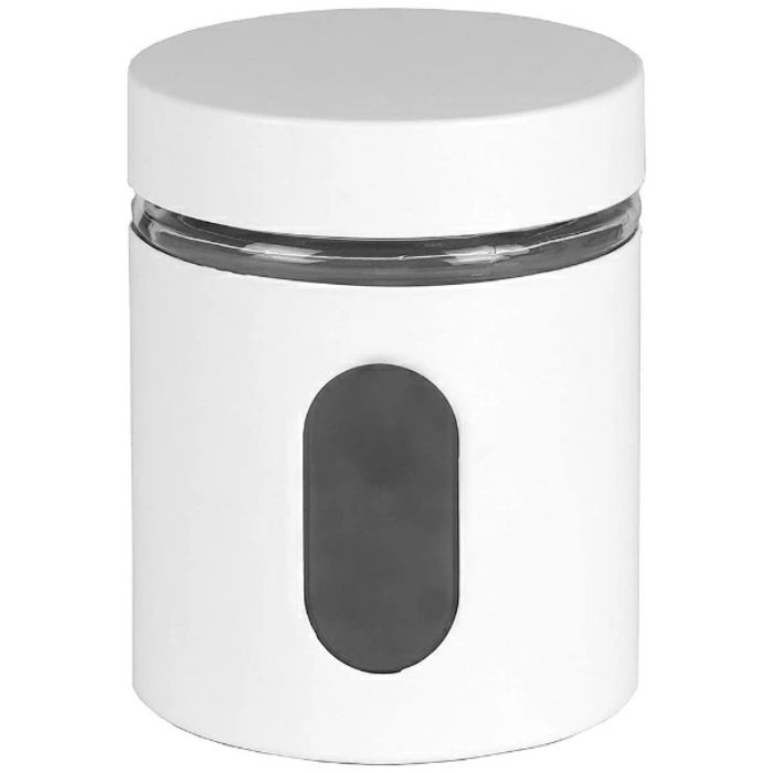 パール金属 コマドガラスセイキャニスター700mlHB-4532 ガラス製キャニスター ガラス キャニスター 保存容器 保存瓶 窓付き 小窓 キッ..