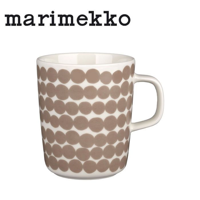 マリメッコ シイルトラプータルハ 71873-180 マグ250ml ホワイトxクレイ marimekko マグカップ【並行輸入品】