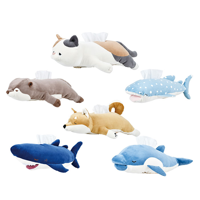 りぶはあと ティッシュケース プレミアム ねむねむ アニマルズ かむかむズ 吊り下げ 手洗いOK 動物 癒..
