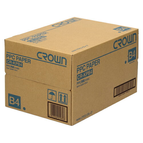 クラウン PPC用紙 B4 【5冊入】 CR-KPB4-W