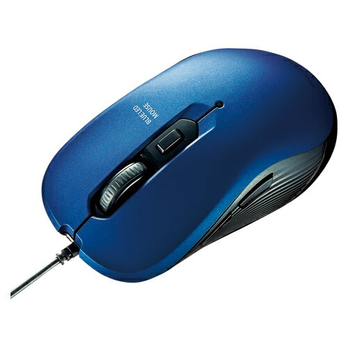 サンワサプライ 有線ブルーLEDマウス MA-BL114BL