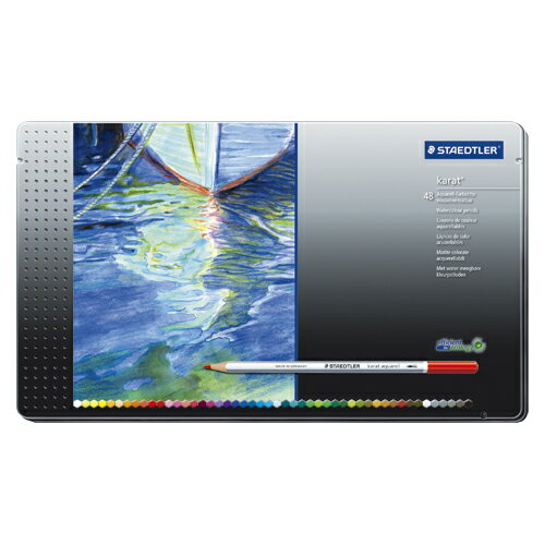 ステッドラーカラトアクェレル水彩色鉛筆48色125 M48