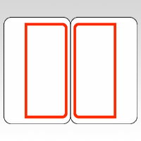 ニチバン マイタックインデックス 赤枠 ML-133R アカワク