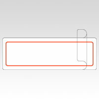 ニチバン マイタックラミネートラベル 赤枠 ML-213R アカワク
