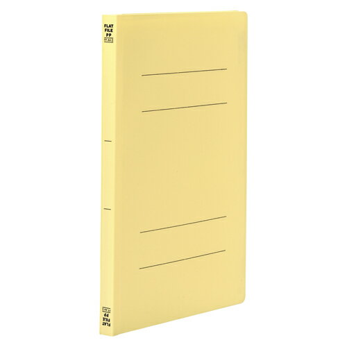ビュートン フラットファイルPP A4縦 イエロー FF-A4S-Y