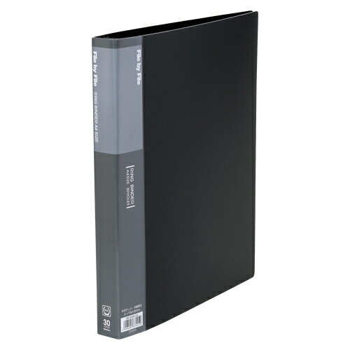 ビュートン リングバインダーA4W型 ダークグレー RB-A4W-DG