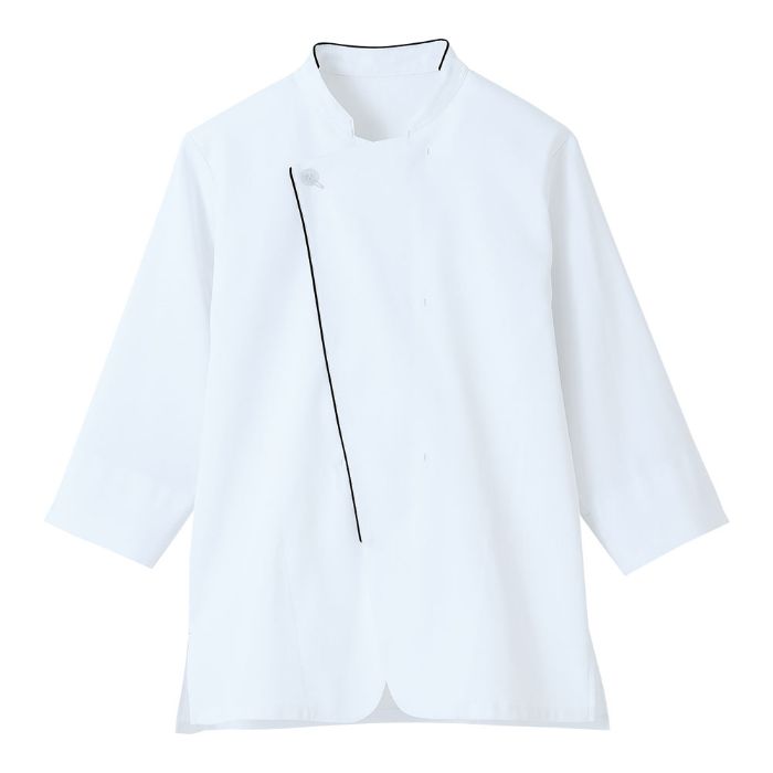 サーヴォ 男女兼用ショップコートLW0901-B9 S ホワイト×ブラック