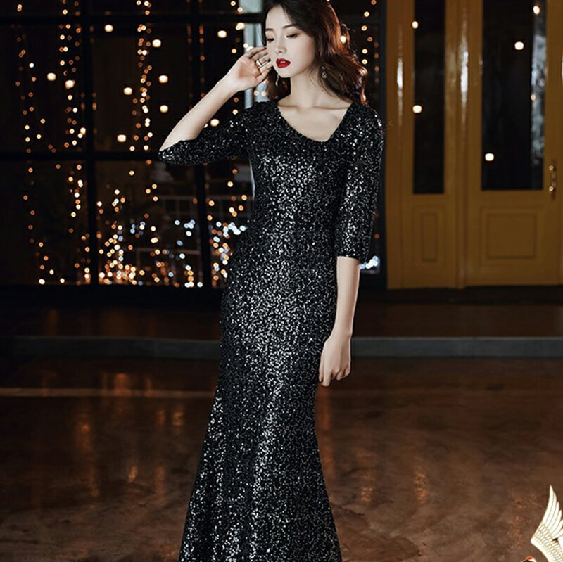 樂天商城 - パーティードレス 黒 ロングドレス カラードレス ウエディング 結婚式 二次会 花嫁 演奏会 フォーマル 服 大きいサイズ 披露宴 ブライダル 発表会 小さいサイズ ピアノ 挙式 イベント コンサート イブニングドレス 送料無料