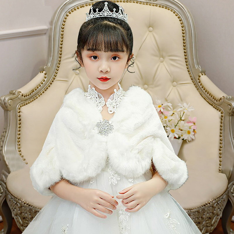 ボレロ 結婚式 子供 長袖 フォーマル ショール ワンピース コート 子供服 ピアノ発表会 パーティー 演奏会 あったかい キッズ おしゃれ ケープ ドレス ジ...