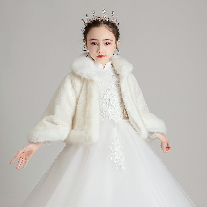 ファー ボレロ 子供 フォーマル ショール ワンピース コート 子供服 結婚式 入学式 ピアノ発表会 長袖 演奏会 あったかい パーティー キッズ おしゃれ ケ...