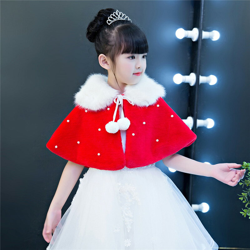 ボレロ 子ども 長袖 フォーマル ショール ワンピース コート 子供服 結婚式 ピアノ発表会 子供 演奏会 あったかい パーティー キッズ おしゃれ ケープ ド...