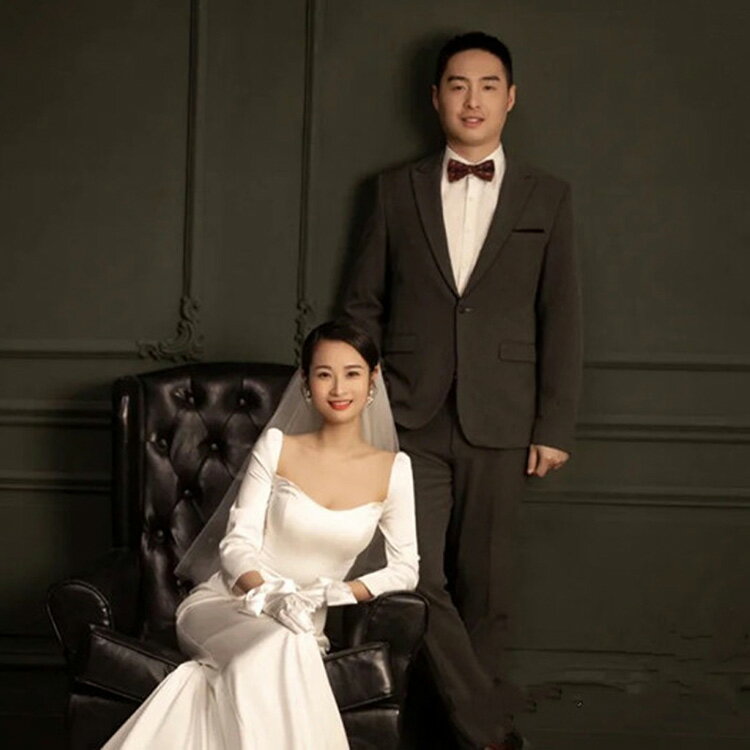 ウェディングドレス マーメイド 袖あり 二次会 結婚式 花嫁 ブライダル 演奏会 披露宴 ロング 長袖 ウエディングドレス 発表会 コンサート セクシー 大きいサイズ フォーマル 前撮り パーティードレス 海外挙式 ピアノ 発表会 エレガント 送料無料