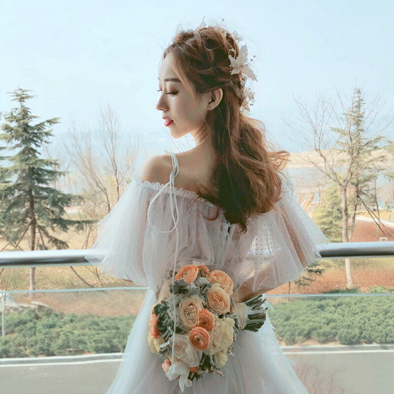 ウェディングドレス パーティードレス 袖あり 二次会 結婚式 花嫁 ブライダル 演奏会 披露宴 ロング ウエディングドレス 発表会 コンサート 大きいサイズ フォーマル 前撮り 海外挙式 ピアノ 発表会 エレガント ドレス 送料無料