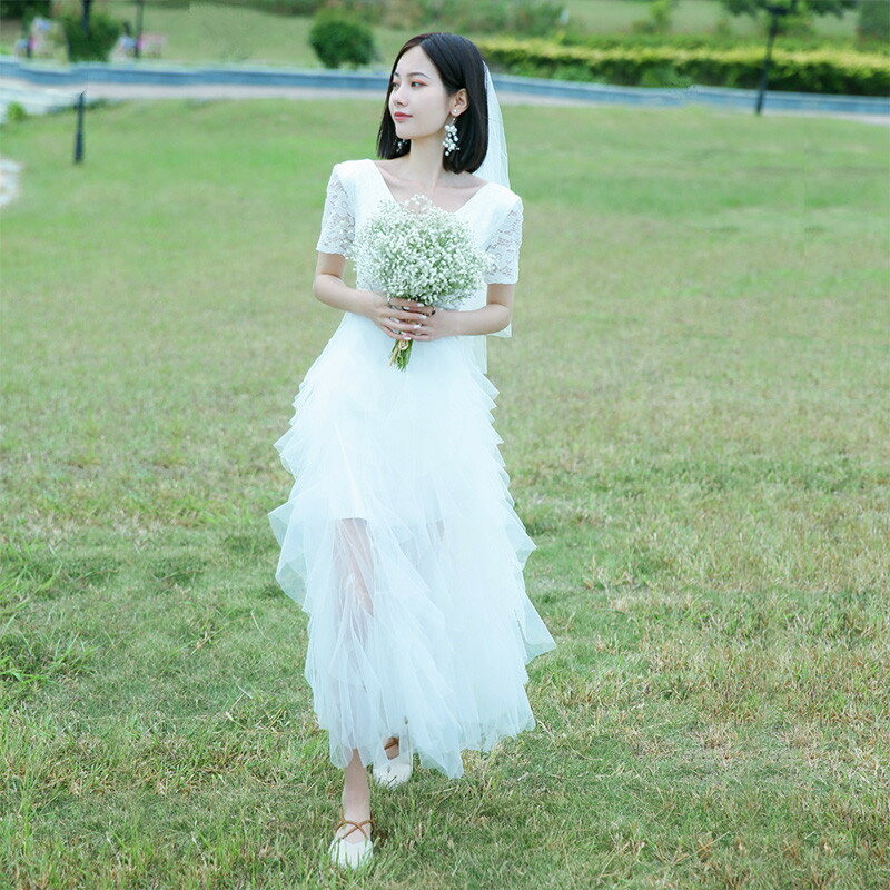 ウエディングドレス aライン 二次会 結婚式 花嫁 ブライダル 大きいサイズ フォーマル 演奏会 披露宴 ロング ウエディングドレス Vネック 発表会 コンサート 前撮り パーティードレス 海外挙式 ピアノ 発表会 小さいサイズ エレガント 送料無料