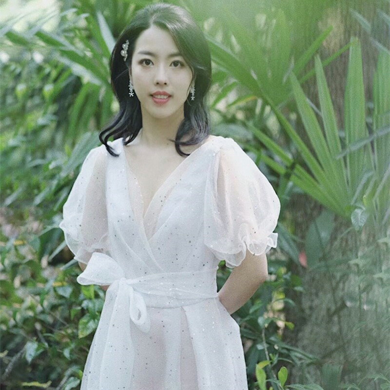 ウェディングドレス 大きいサイズ 二次会 結婚式 花嫁 ブライダル キラキラ 演奏会 披露宴 フォーマル 前撮り ロングドレス ウエディングドレス Vネック 発表会 コンサート パーティードレス おしゃれ 海外挙式 ピアノ 小さいサイズ 旅行 ステージ衣装 送料無料 2
